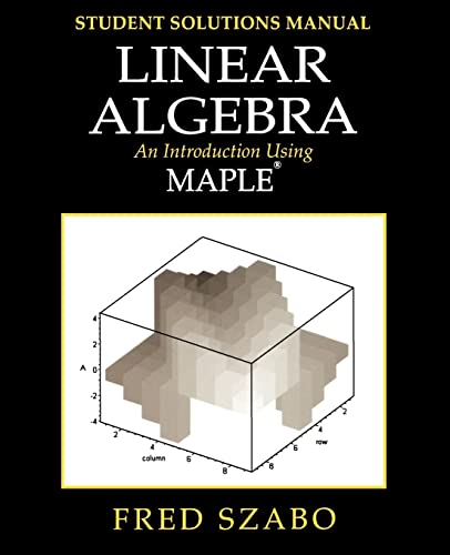 9780126801422: Linear Algebra with Maple, Lab Manual: An Introduction Using Maple