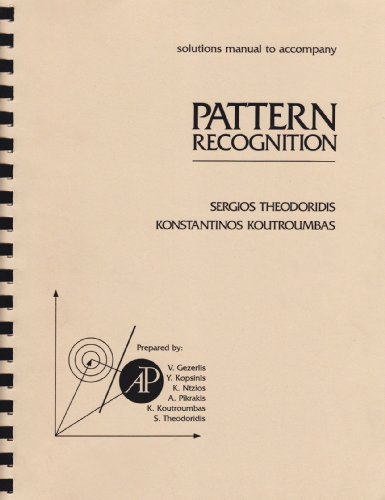 9780126861419: Solutions Manual t/a Pattern Recognition