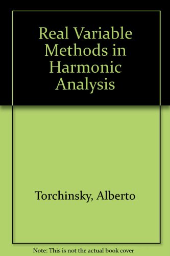 Imagen de archivo de Real-Variable Methods in Harmonic Analysis a la venta por HPB-Red