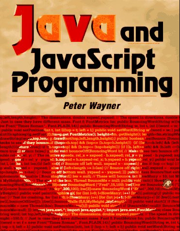 Beispielbild fr Java and JavaScript Programming zum Verkauf von Better World Books