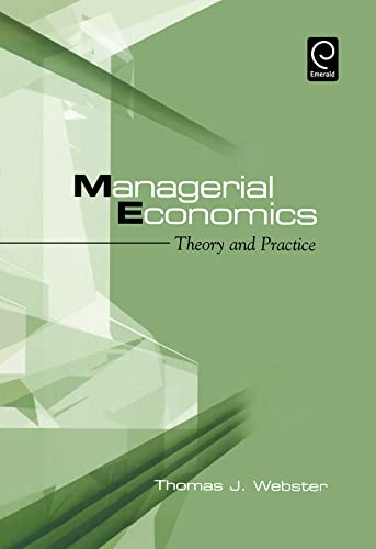 Imagen de archivo de Managerial Economics: Theory and Practice a la venta por Books From California