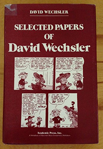 Stock image for Selected Papers of David Wechsler Wechsler, David for sale by Particular Things