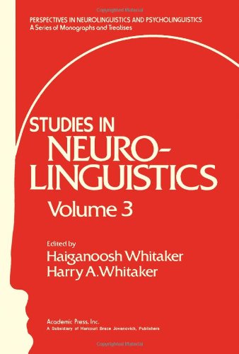 Stock image for Studies in Neurolinguistics (Volume 3) for sale by Anybook.com