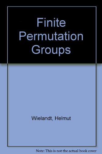9780127496566: Finite Permutation Groups