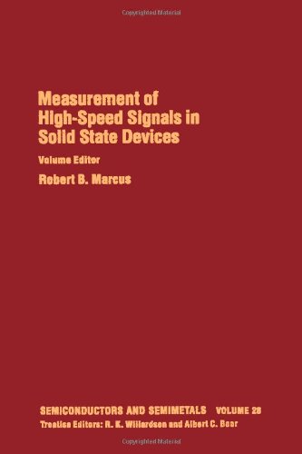 Measurement of highspeed signals in solid state devices. Semiconductors and Semimetals Volume 28