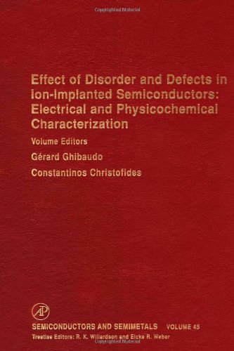 Stock image for Effect of Disorder and Defects in Ion-Implanted Semiconductors: Electrical and Physiochemical Characterization, Volume 45 (Semiconductors & Semimetals) for sale by Alplaus Books
