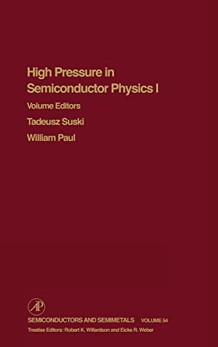 Stock image for High Pressure Semiconductor Physics I for sale by PBShop.store US