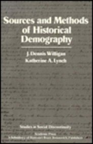 Beispielbild fr Sources and Methods of Historical Demography zum Verkauf von Lee Madden, Book Dealer