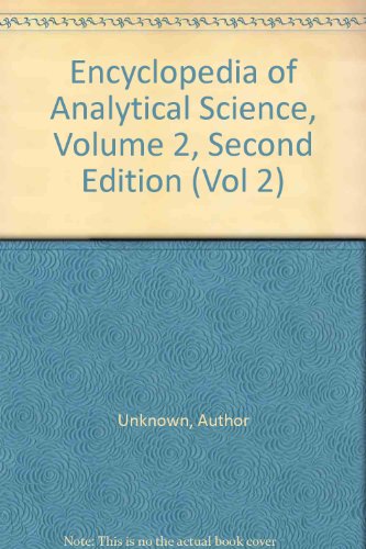 Stock image for Encyclopedia of Analytical Science, Volume 2 for sale by Buchpark