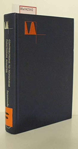 Contributions to Nonlinear Functional Analysis.; Proceedings, University of Wisconsin, April 12-1...