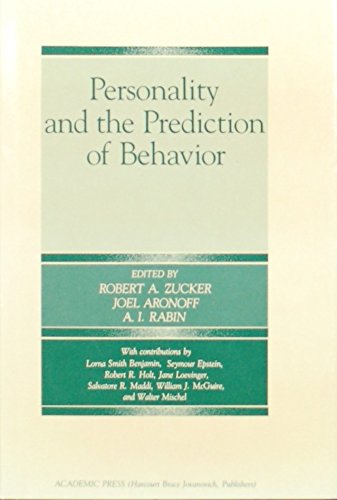 Personality and the Prediction of Behavior (9780127819013) by Zucker, Robert A.; Aronoff, Joel