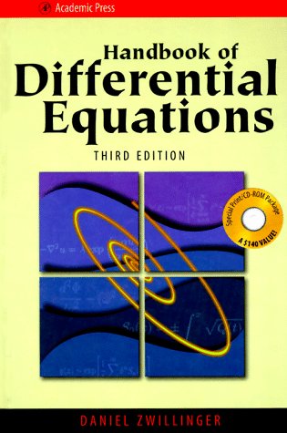 Imagen de archivo de Handbook of Differential Equations (with CD-ROM Version 1), Third Edition a la venta por My Dead Aunt's Books