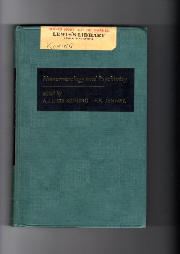 Beispielbild fr Phenomenology and Psychiatry zum Verkauf von Dunaway Books