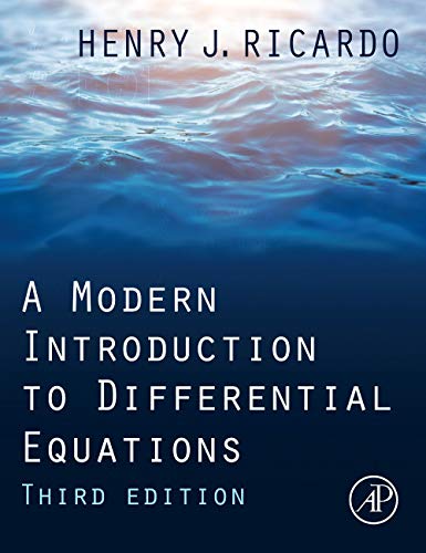 Beispielbild fr A Modern Introduction to Differential Equations zum Verkauf von BooksRun