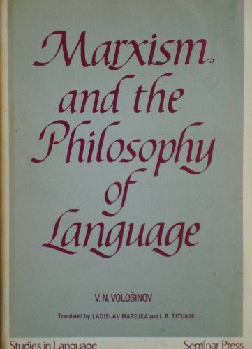 9780129301509: Marxism and the Philosophy of Language: Studies in Language
