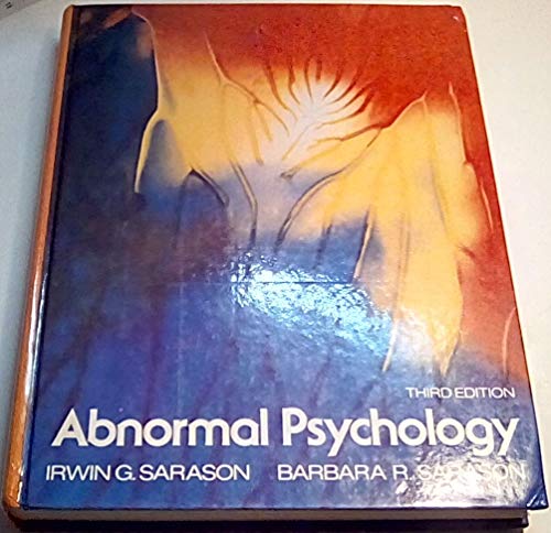 9780130011077: Abnormal Psychology: The Problem of Maladaptive Behaviour