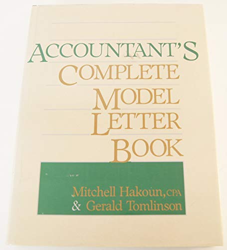 9780130011992: Accountant's Complete Model Letter Book