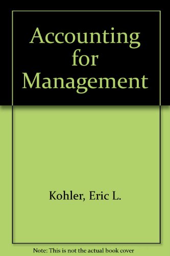 9780130024282: Accounting for Management