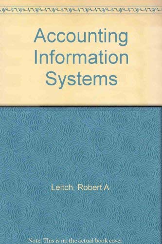 Imagen de archivo de Accounting Information Systems a la venta por Better World Books