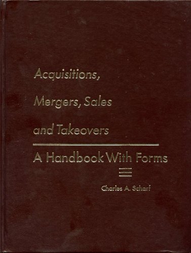 Stock image for Acquisitions, mergers, sales and takeovers;: A handbook with forms for sale by ThriftBooks-Dallas