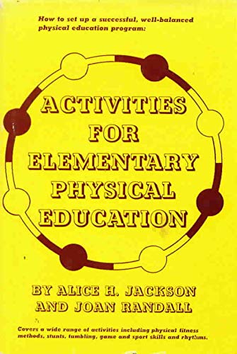 Beispielbild fr Activities for Elementary Physical Education zum Verkauf von Better World Books