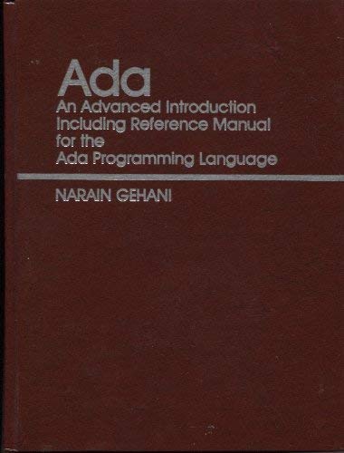 Beispielbild fr Ada, an advanced introduction: Including reference manual for the Ada programming language (Prentice-Hall software series) zum Verkauf von Wonder Book