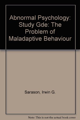 9780130042279: Study Gde (Abnormal Psychology: The Problem of Maladaptive Behaviour)