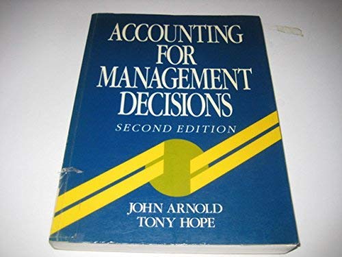 Imagen de archivo de Accounting for Management Decisions a la venta por MusicMagpie