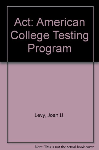 Beispielbild fr Act: American College Testing Program zum Verkauf von SecondSale