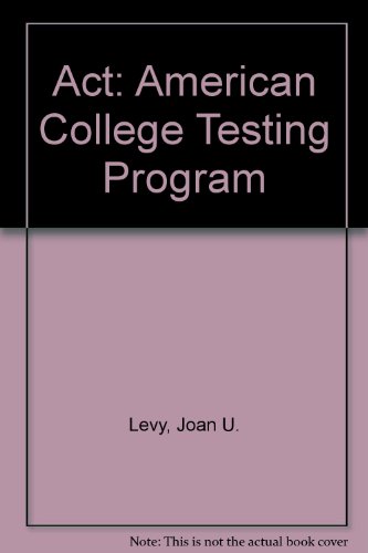 Stock image for Act: American College Testing Program for sale by SecondSale