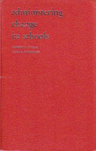 Imagen de archivo de Administering Change in Schools a la venta por Better World Books