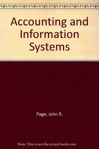 Imagen de archivo de Accounting and Information Systems a la venta por HPB-Red