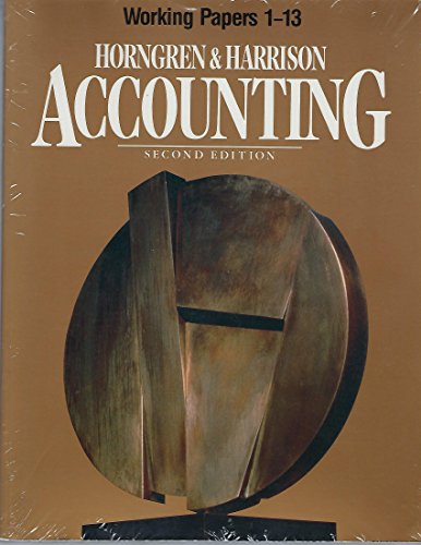 Accounting: Chapters 1-13 (9780130067760) by Charles T. Horngren