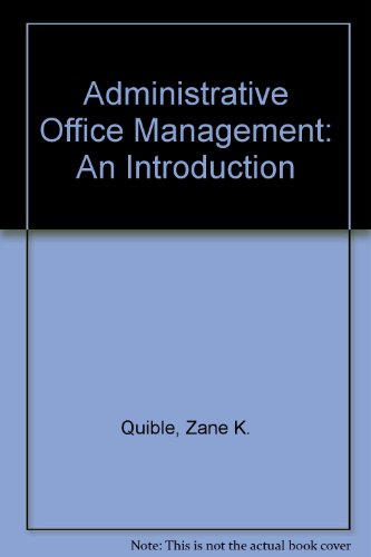 9780130072467: Administrative Office Management: An Introduction