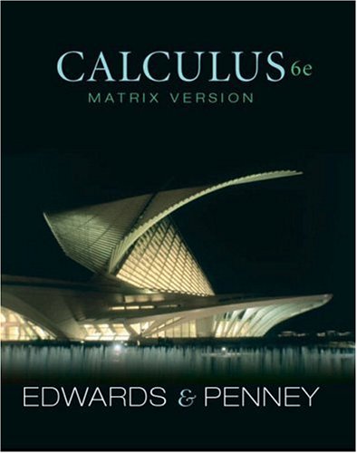 9780130084064: Calculus, Matrix Version