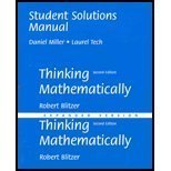 Beispielbild fr Instructor's Edition: Thinking Mathematically ; 9780130085030 ; 0130085030 zum Verkauf von APlus Textbooks