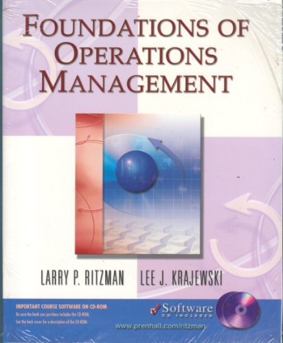 Beispielbild fr Foundations of Operations Management zum Verkauf von Better World Books