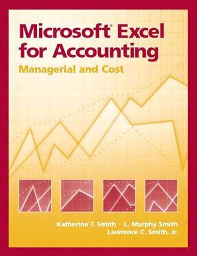 Beispielbild fr Microsoft Excel for Accounting: Managerial and Cost zum Verkauf von WorldofBooks