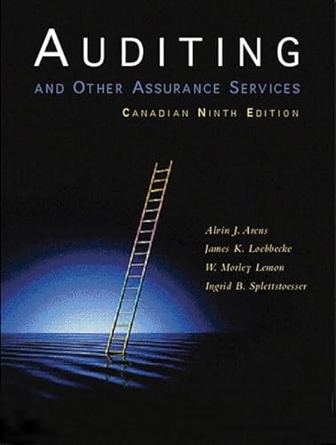 Stock image for Auditing and Other Assurance Services, Ninth Canadian Edition for sale by Books Unplugged