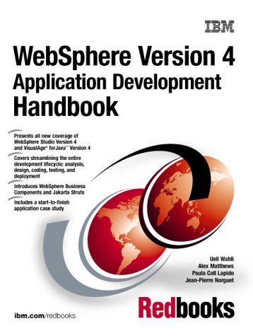 Imagen de archivo de WebSphere Version 4 Application Development Handbook a la venta por HPB-Red