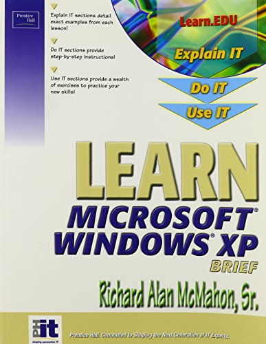 Imagen de archivo de Learn Windows XP Brief McMahon, Richard A a la venta por Textbookplaza