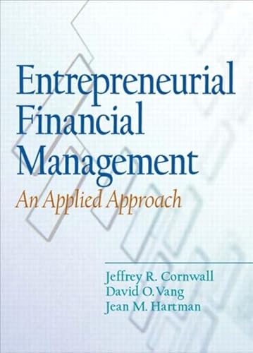 Imagen de archivo de Entrepreneurial Financial Management a la venta por Wonder Book