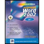 Beispielbild fr Essentials: Excel 2002 Level 1 (Color Edition) zum Verkauf von Anderson Book