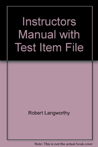 9780130096739: Instructors Manual with Test Item File