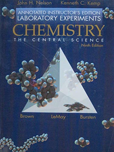 9780130098030: CHEMISTRY THE CENTRAL SCIENCE