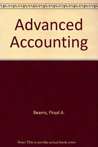 Beispielbild fr Advanced accounting zum Verkauf von Wonder Book