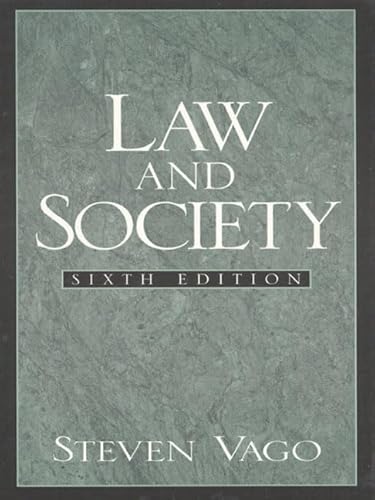 9780130104205: Law and Society