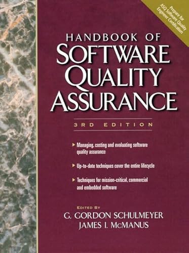 Beispielbild fr The Handbook of Software Quality Assurance zum Verkauf von Wonder Book