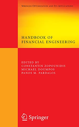 9780130105240: Handbook of Financial Engineering (Springer Optimization and Its)