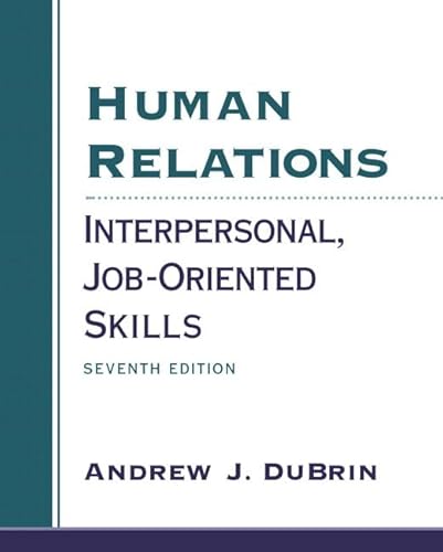 Beispielbild fr Human Relations Interpersonal, Job-Oriented Skills zum Verkauf von Wonder Book